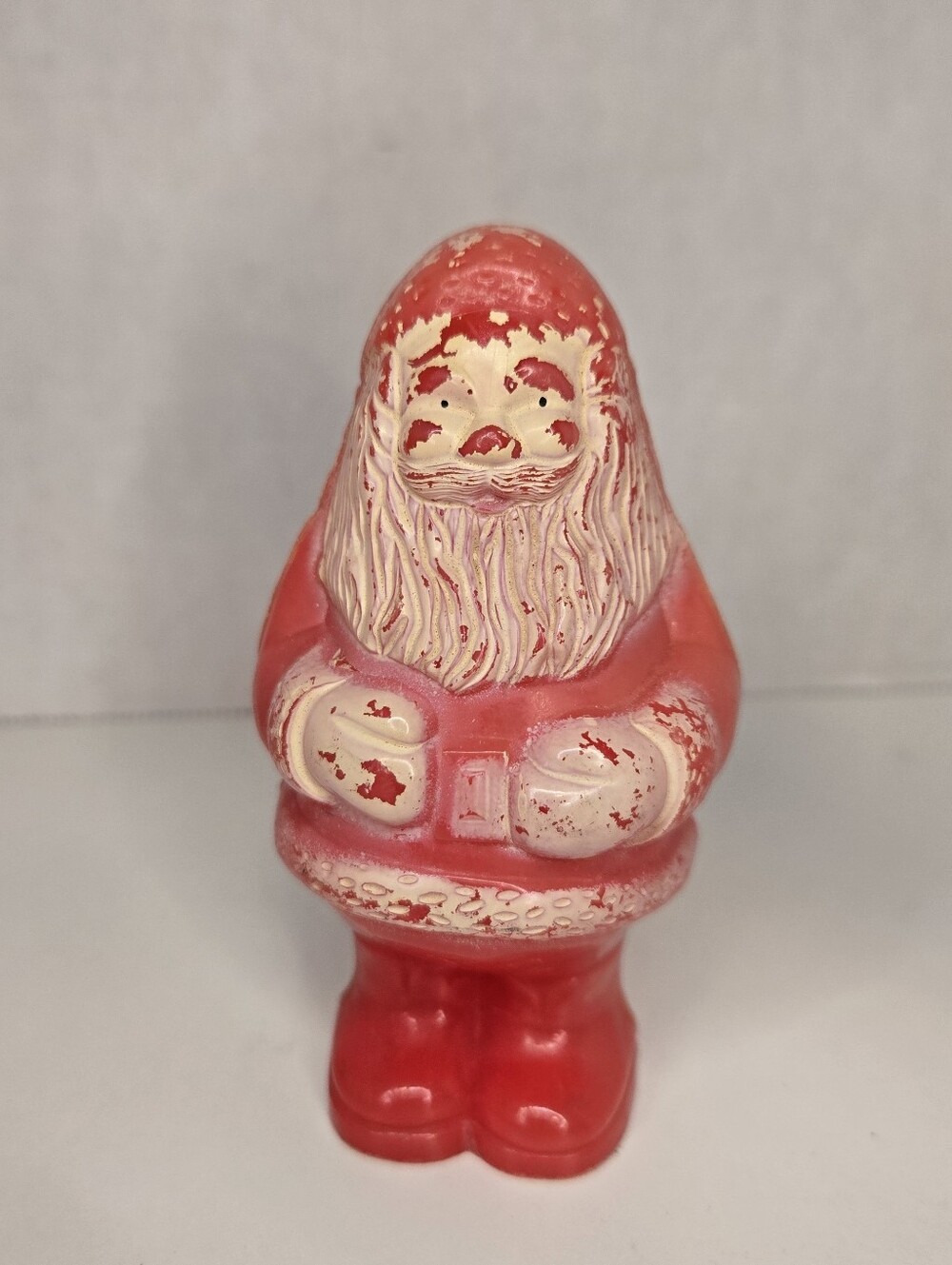 Vintage 1950's Hard Plastic / Celluloid Santa Claus Figurine 4 1/2"
